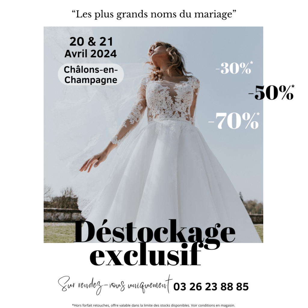 déstockage mariage Châlons-en-Champagne